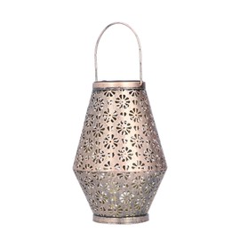 Solar Lantern Waterproof Hollow Decorative Outdoor LED Hanging Light for Yard Garden