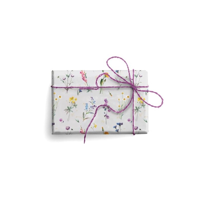Kartos Wild Flowers Wrapping paper, Folded