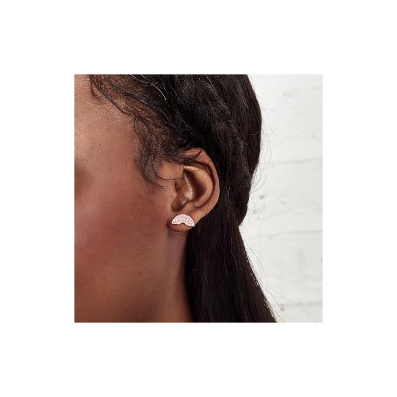 Olivia Burton OBJRBE05 Women's Stud Earrings Rainbow Rose Gold Collection,