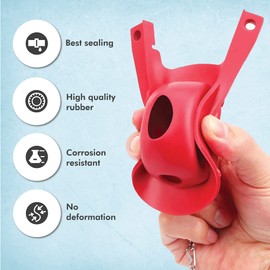 Gadgetime USA Toilet Flapper Replacement - 3 Inch High-Performance - Easy to Install with Stainless Steel Chain & Hook - Compatible with G-Max, Thu499s, Thu331s, Thu175s & 2021bp