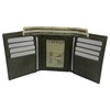 Genuine Leather Slim Classic Trifold Men Wallets RFID Blocking USA