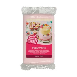 FunCakes Pasta di Zucchero Pastel Pink: Facile da Usare, Liscia, Flessibile, Morbida e Pieghevole, Perfetta per la Decorazione di Torte, Halal, Kosher e Senza Glutine. 250 gr