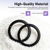 2 PCS 6 Inch Car Door Speaker Mounting Ring, ABS