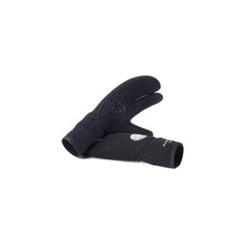 RIP CURL Flashbomb 5/3mm 3 Finger Glove - Black - Flash Lining - Unisex - Stitchless technology - Detachable wrist strap