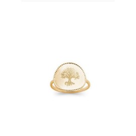 HUKQBUNX 18K gold tree of life creative fashion women personality fresh tree shape men and women universal ring size 6-10, Size 6, Precious Metal, No Gemstone