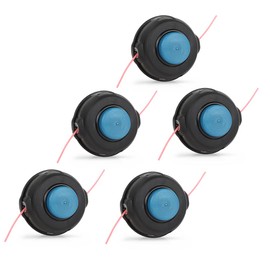 GRAND ORANGE T25 Trimmer Head for String Trimmers Weed Eaters 5PCS Compatible with Husqvarna122L 124C 124L 125C 125L 125LDX 128C 128CD 128L 128LD 128LDX 128R 128RJ 223L 966674401, 537338310
