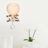 Round Wall Lamp Crystal Lamp E14 Lamp Holder for Home