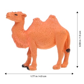 TOYANDONA 4PCS Hand Painted Camel Figurines, Camel Figurines Hand Painted for Table Desktop Cake Toppers