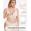 Gailife V Neck Front Closure Bras for Women Wireless Full
