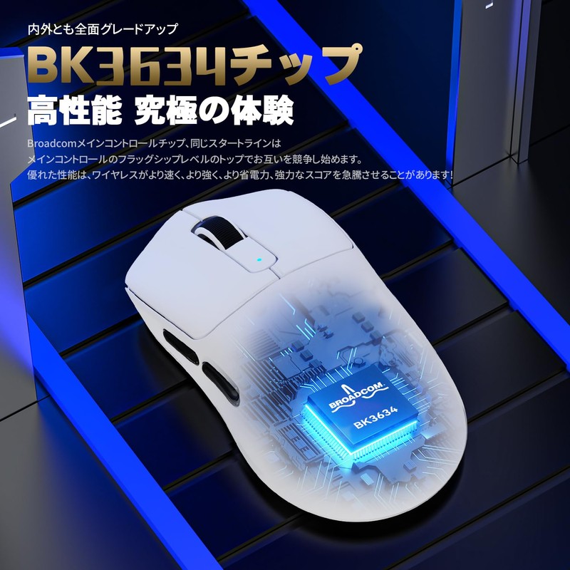 MAMBASNAKE M3 Wireless Gaming Mouse, Ultra Lightweight, 39±3 g PAW3395PRO