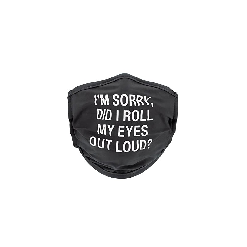 Say What I'm Sorry Face Mask, Black
