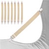 fogman 8 Piece Set of 8 Duvet Sheets Anti-Slip Fastening