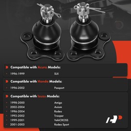 A-Premium 2 x Front Upper Ball Joints, Compatible with Honda Passport 1996-2002 & Acura SLX 1996-1999 & Isuzu Amigo 1998-2000, Axiom 2002-2004, Rodeo 1996-2004, Rodeo Sport, Trooper, VehiCROSS