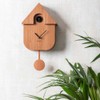 Karlsson Cuckoo Modern Wall Clock Dark Wood, Multicolored, 40 x