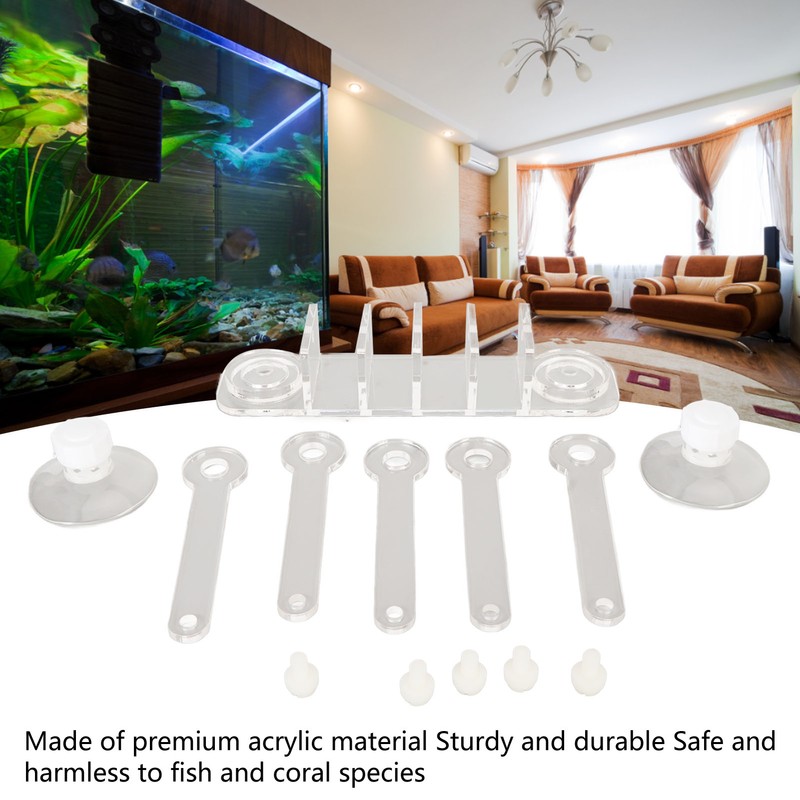 Aquarium Coral Rack 5 Claw Tree Shape Clear Acrylic Fish