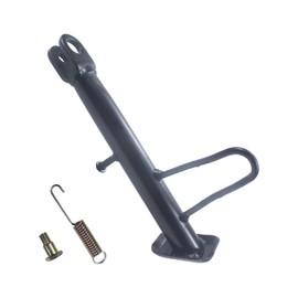 Adsspro Universal Motorcycle Stainless Steel Kickstand Accessories Motor Scooter Modified Tripod Holder Kickstand Foot Side Support Stand Motor Scooter Motorbike Motocross Dit Pit Bike (14cm) (22cm)