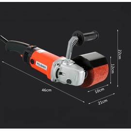 HaTur Burnishing Polishing Machine 1400W Surface Conditioning Tool Handheld Sander Polisher Set with 2 Polishing Wheel for Stainless Steel, Metal, Wood, 8 Variable Speed