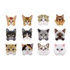 SSYSSY Embroidery Patch Iron-On Dual Purpose Type Cartoon Cat 2