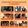WEEVIT Vitamin D3 B12 Gummies, Vitamin D 10000IU & 500mcg