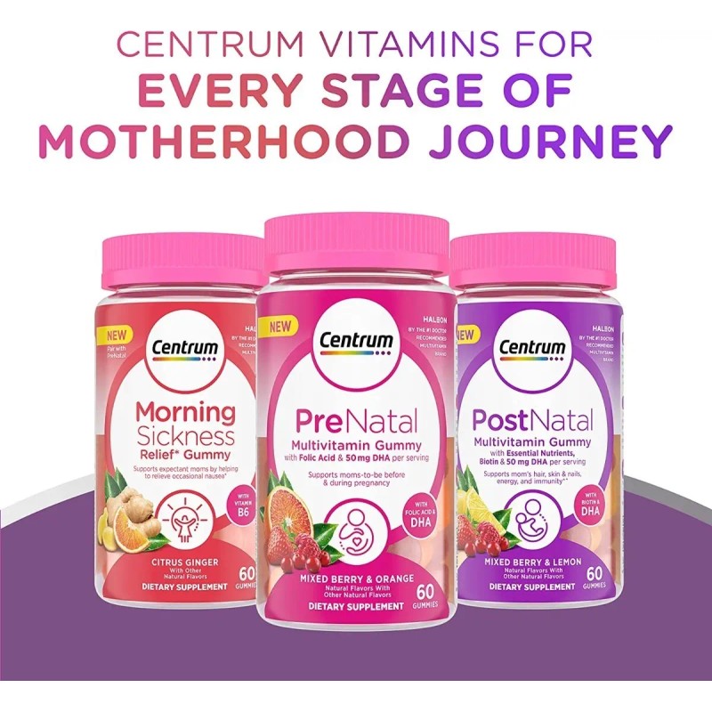 Centrum Multi Vitaminas Prenatal Ácido Fólico Dha