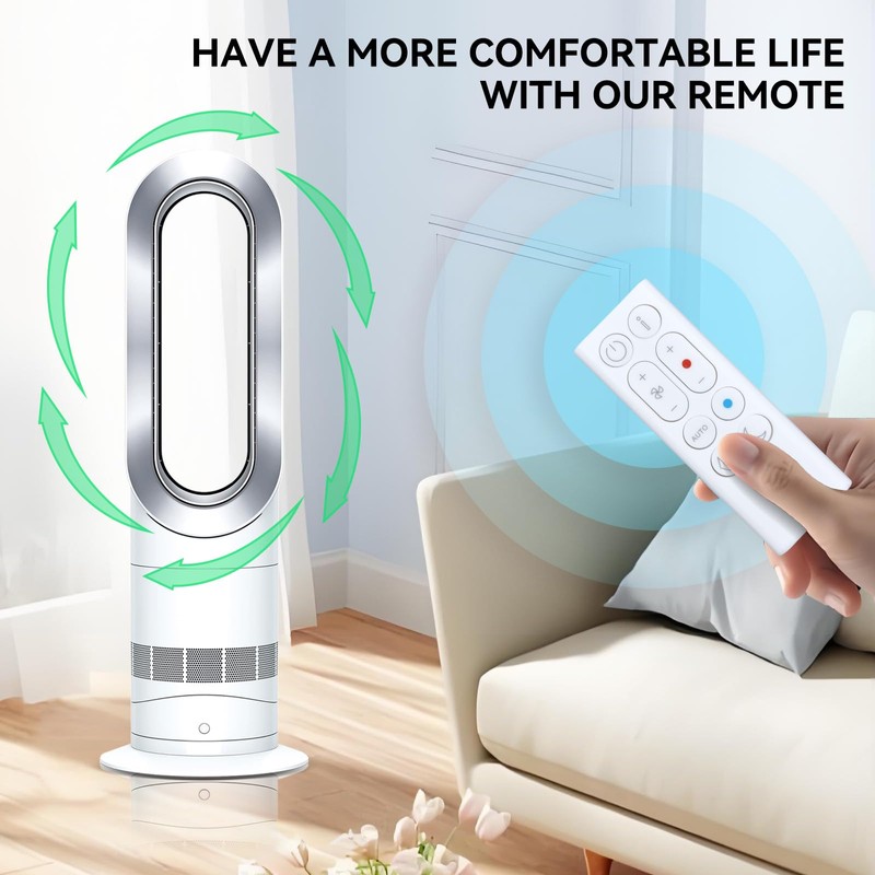 TRUCKON Replacement Remote Control for Dyson Hot+Cool Gen1 HP10 Fan