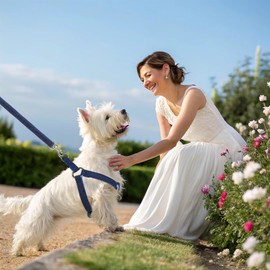 BINGPET Denim Step-in Dog Harness,No Pull Escape-Proof Dog Harness and Leash Set,Adjustable Quick Fit Dog Halter Vests for Small Medium Size Dogs Back Clip Anti-Twist for Easy Walking Training Running