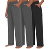 Kivdol 3 PACK Womens Yoga Sweatpants Wide Leg Lounge Pajamas