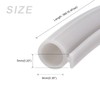 METALLIXITY Bulb Type Window Weatherstrip (9mmx5Meter) 1Pcs, Silicone T-Slot Mount