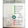 TREEWELL 4-Pack Single Toggle Light Switch Cover Plate, Pearls Decorative