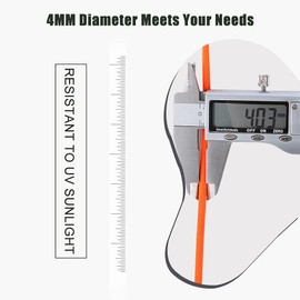 WEREWOLVES 650lb Paracord/Parachute Cord - 9 Strand Paracord Rope - 100', 200' Spools of Parachute Cord, Type III Paracord for Camping, Hiking and Survival (Neon (Safety) Orange, 500 Feet)