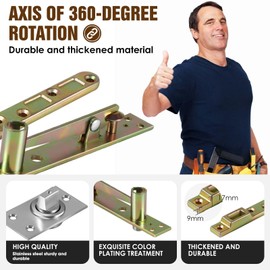 Pivot Door Hinges,Invisible Hinge System with Ball Catch Hardware for Max 220 lb Heavy Duty Wood Doors, Hidden and Secret Bookcase, Murphy Bookshelf (A Hinges Type)