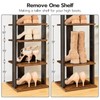 HOOBRO 8 Tiers Vertical Shoe Rack, Wooden Shoe Storage Organizer