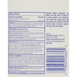 Banana Boat Aloe Vera Sunscreen Lip Balm with Vitamin E SPF 45 3-Pack