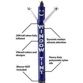 LookOurWay Air Dancers Inflatable Tube Man Attachment - 20 Feet Tall Wacky Waving Inflatable Dancing Tube Guy for Business Promotion (Blower Not Included) - Window Tint