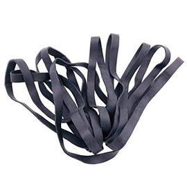 XINGZI 10 PCS Large Thick Elastic Rubber Bands 7inch Heavy Duty Trash Can Bands Strong Durable Wide Wrapping Bands for Office Home School Industrial (Black)