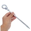 Gatuida 4 Pcs Heavy Duty Carbon Steel Tent Stakes Galvanized