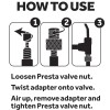 Slime Bicycle Tire Valve Adapter Presta to Schrader (Standard)