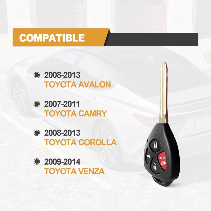 Keyless Entry Remote Control Car Unut Key Fob fits Toyota