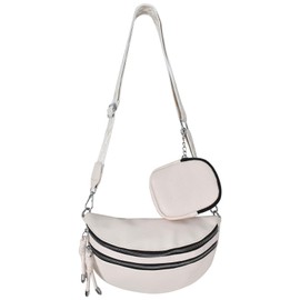 Fanny Packs For Women Cross Body, Bum Bags,Small Crossbody Sling Bag,Fashion Waist Pack,Boho Style Strap,Causal Chest Bum Bag,Anti Theft Purse For Travel,Shopping (White)