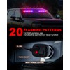 HLauto 6Z4J Emergency Dash Strobe Lights: 2x16.8 inch Red Blue
