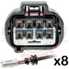 Ballenger Motorsports - 8 Way Japanese Connector Plug Pigtail for
