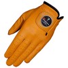 Ever-Bright Men's Golf Gloves OptiColor Premium Leather Golf Glove (Orange,