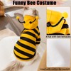 DENTRUN Sphynx Hairless Cats Costume Funny Bee Warm Winter Sweater