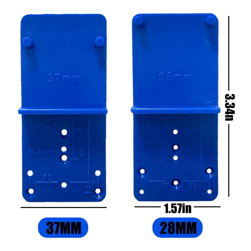 4 Pieces 105° Hinge with Damper, Standard Hinge for Kitchen