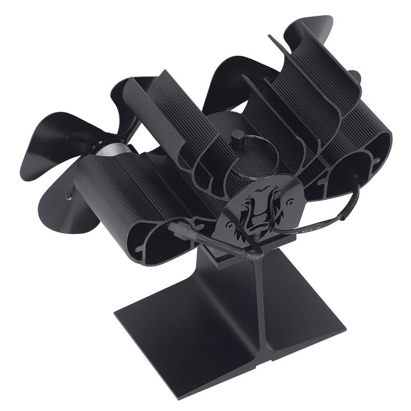 Wood Stove Fan Heat Powered 8 Blades Stove Fan Self