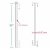 Deck Man 2 Pack Stainless Steel Pre-drilled Intermediate Post/Studdle Pickets