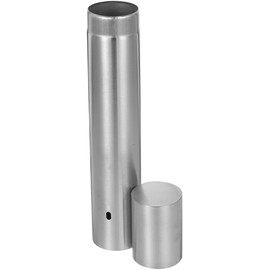 Holibanna Tubo Porta Documentos Acero Inoxidable 35 Cm Grande, Funda Protectora Nacimiento y Diploma, Soporte Archivo Seguro para Oficina y Viaje