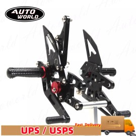Arashi Adjustable Racing Rearsets FootPeg for Kawasaki Ninja ZX-10R ZX1000 2004-2005 US