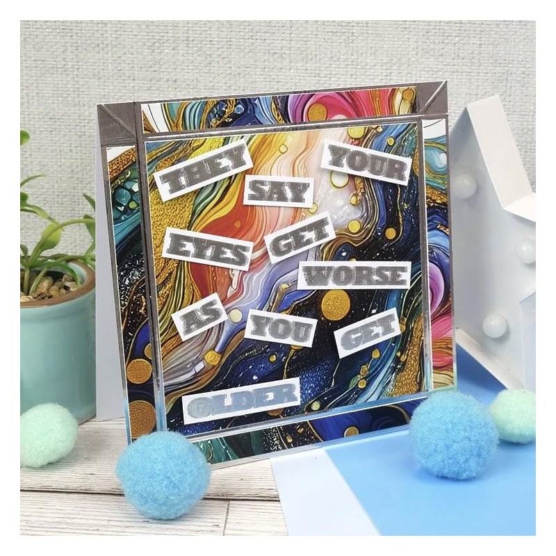 Hunkydory Humour - Imperfect Verses - Foiled Paper Pad -
