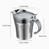 16OZ Gravy Boat Stainless Steel Gravy Warmer Serving Sauce Jug